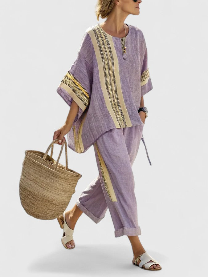 Rosavina - Comfortable Spring Two-Piece Set