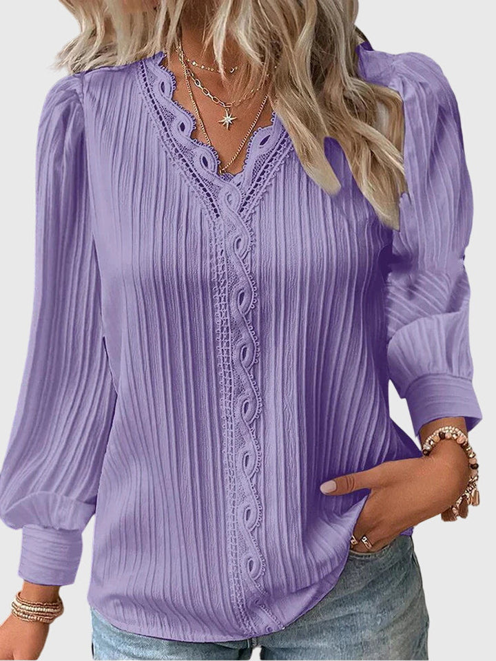 Andrea - Elegant Pullover Spring Blouse