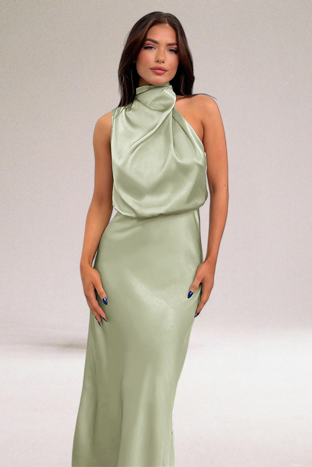 Giselle - Elegant Halter Neck Dress