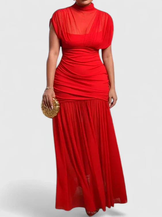Elyzhera - Elegant Wedding Guest Maxi Dress