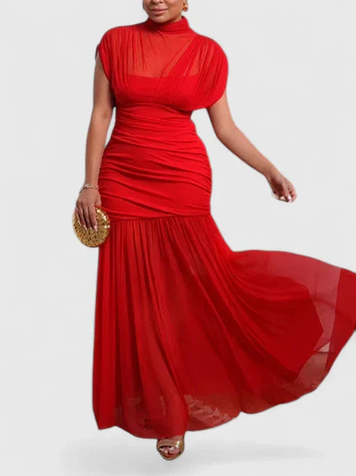 Elyzhera - Elegant Wedding Guest Maxi Dress