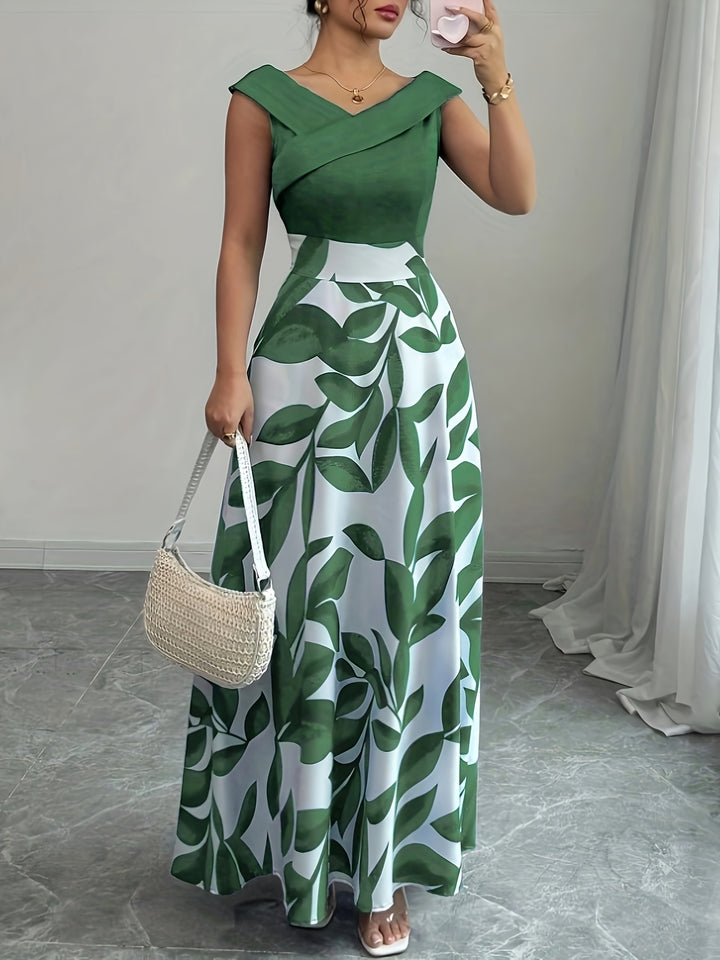 Elle - Elegant Floral Maxi Sundress