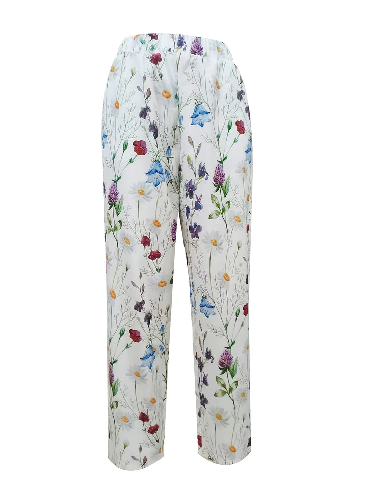 Kate - Floral Print Versatile Summer Pants