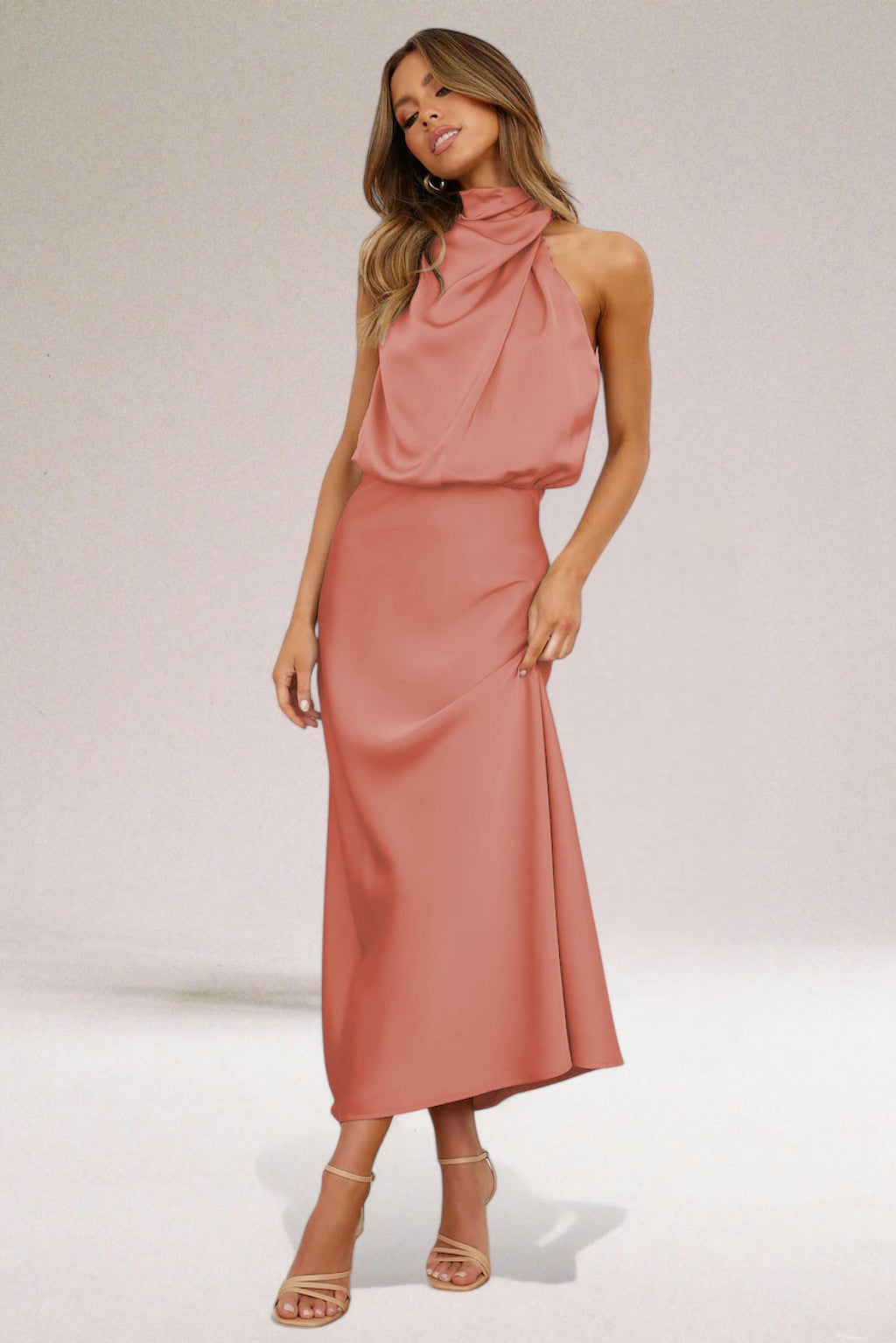 Giselle - Elegant Halter Neck Dress