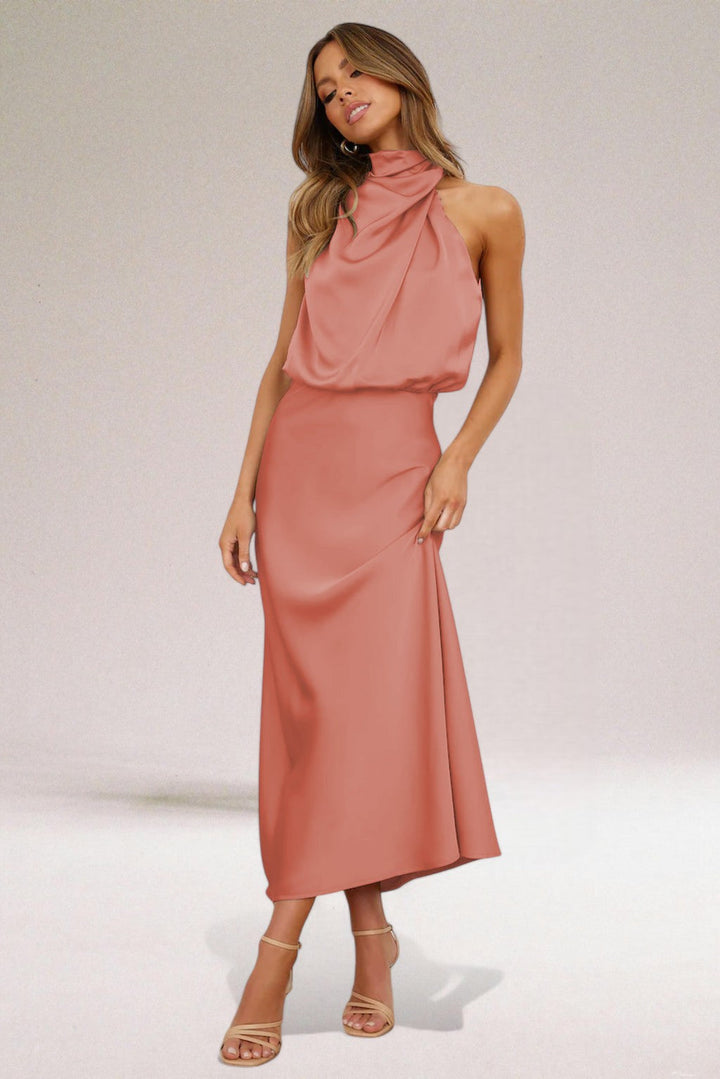 Giselle - Elegant Halter Neck Dress
