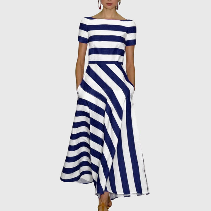 Carly - Striped Summer Maxi Dress