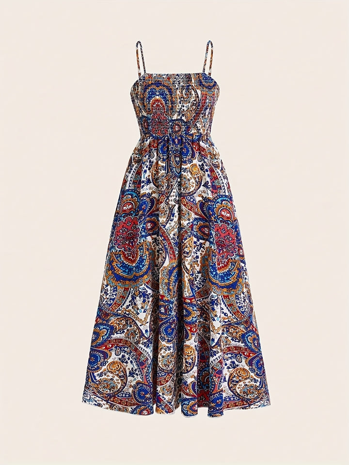 Meli - Casual Spaghetti Suspender Maxi Dress