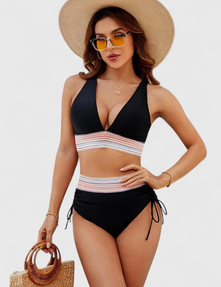 Penelope - Women’s High-Waisted Bikini Swimsuit