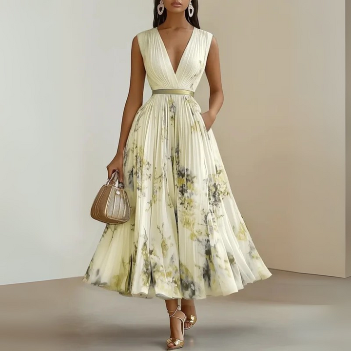 Maureen - Flowy Sleeveless Summer Maxi Dress