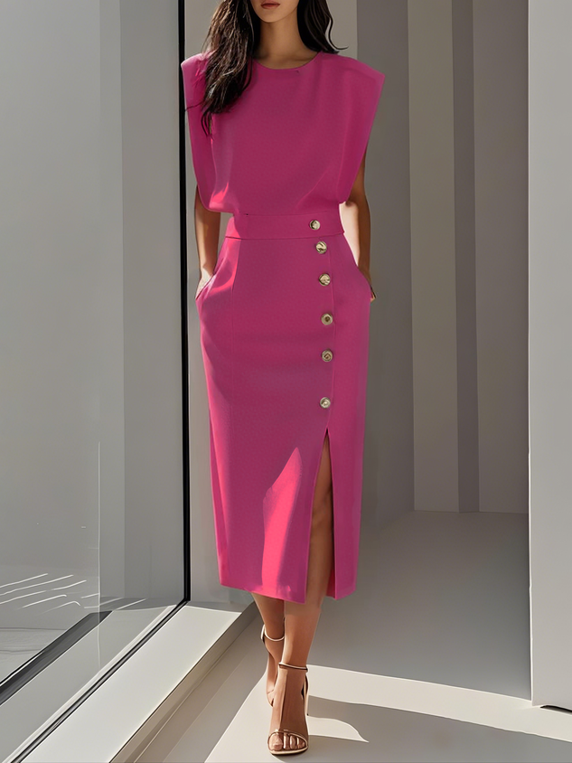Aspen - Effortless Women Formal Midi Dress