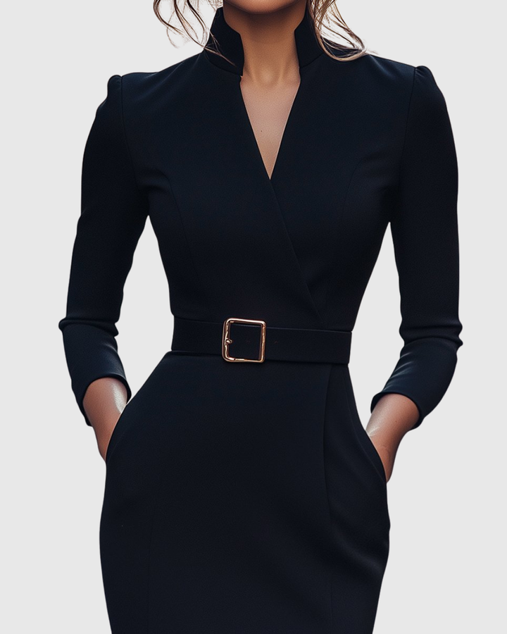 Claribel - Elegant Refined Midi Dress