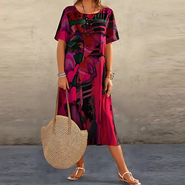 Colora - Elegant Floral Dress For Women