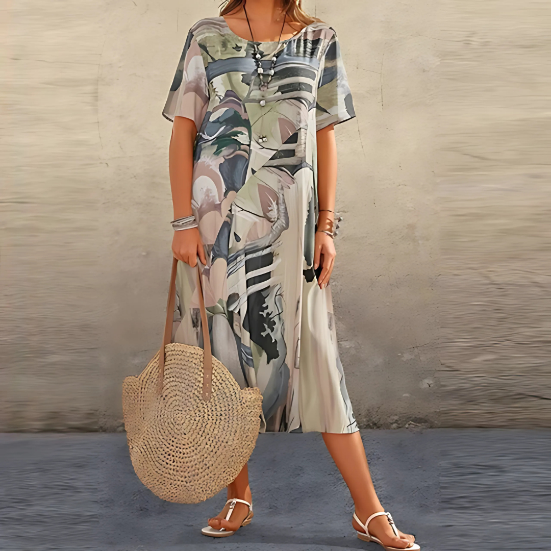 Colora - Elegant Floral Dress For Women