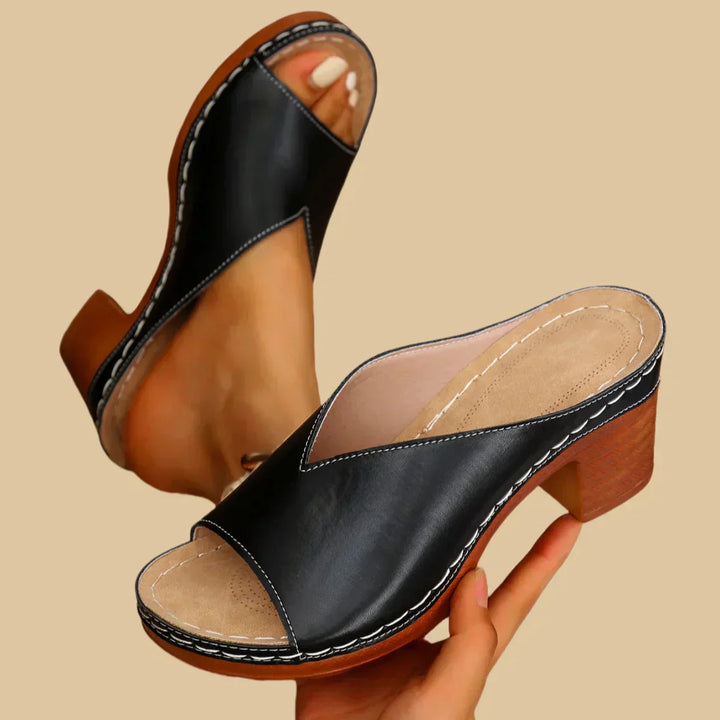 Lisa - Women Sandals with Thick Heels