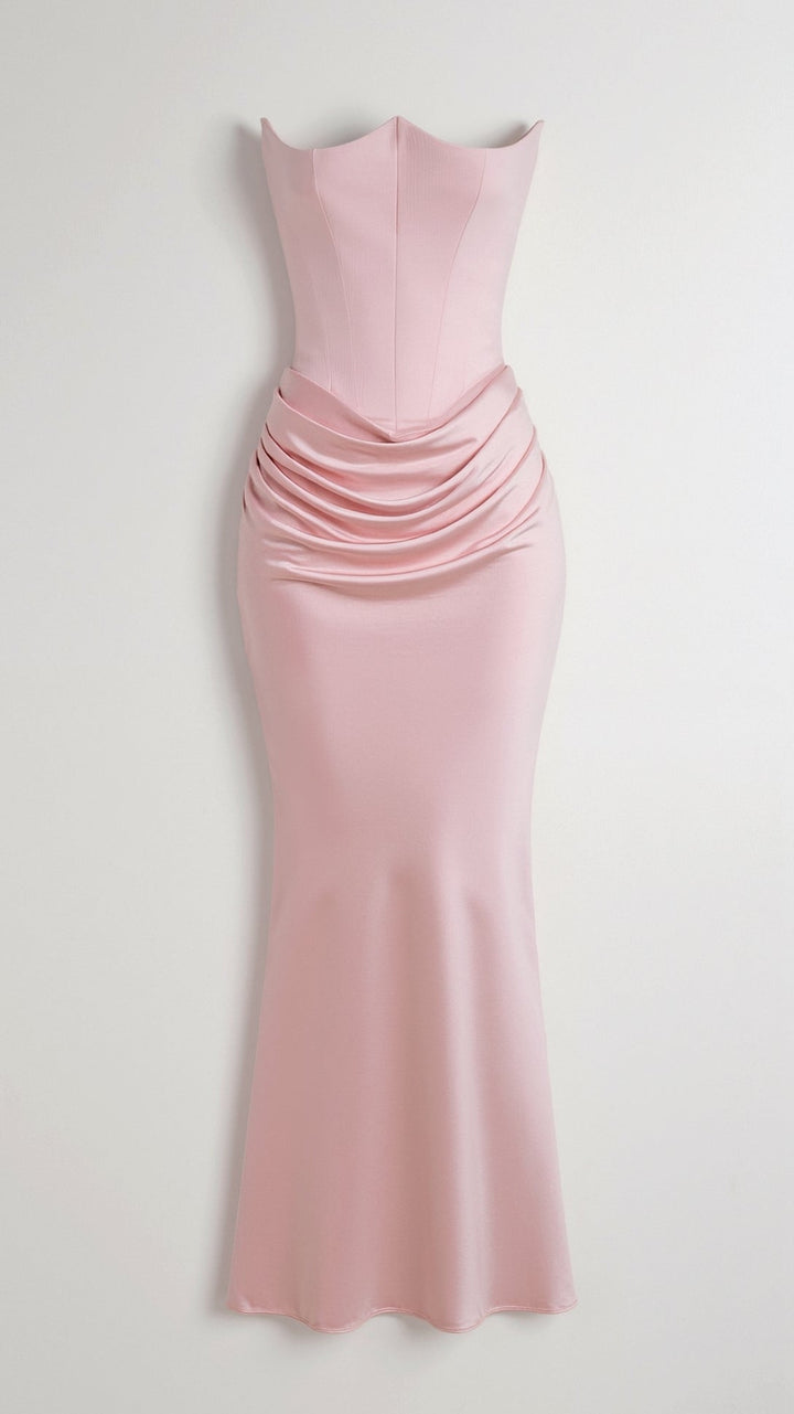 Ana | Women Wedding Guest Strapless Maxi Dress