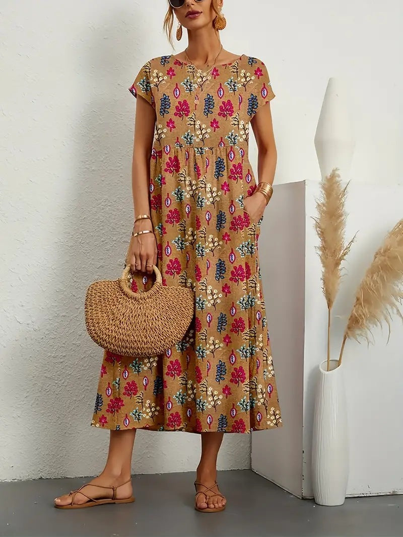 Deborah - Elegant Floral Summer Dress
