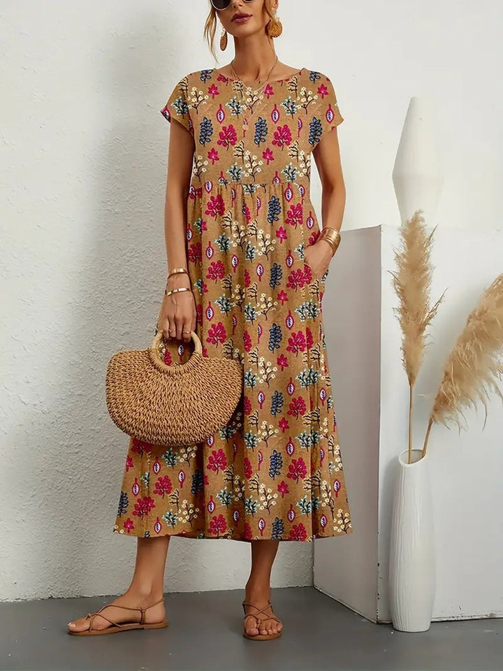 Deborah - Elegant Floral Summer Dress
