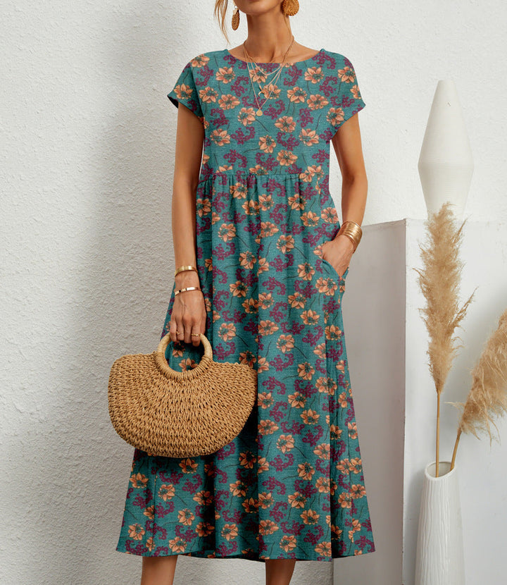 Deborah - Elegant Floral Summer Dress