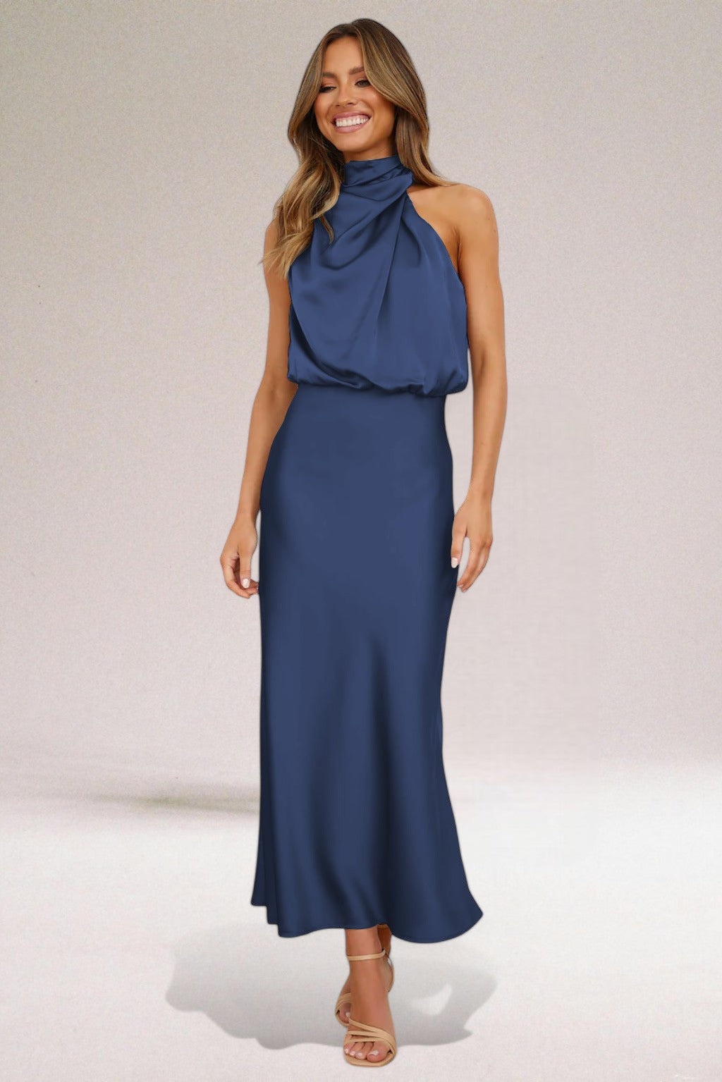 Giselle - Elegant Halter Neck Dress