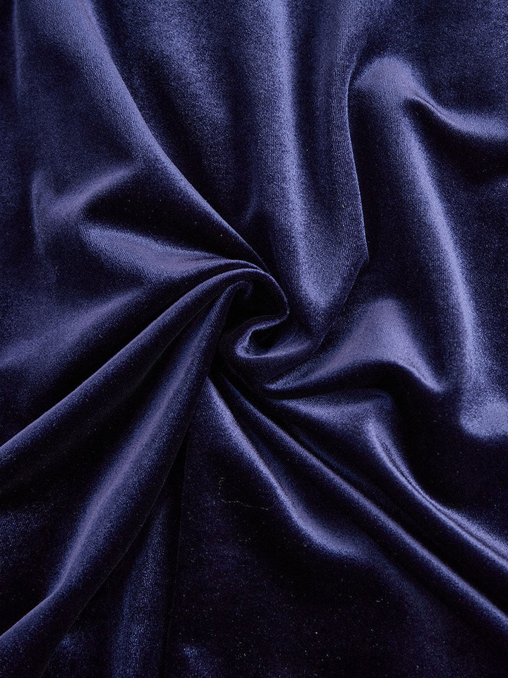 Sibella - Navy Long-Sleeve Formal Midi Dress