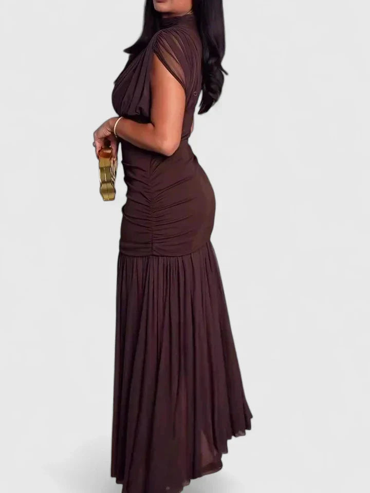 Elyzhera - Elegant Wedding Guest Maxi Dress