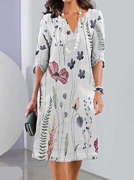 Stephanie - Floral Print Double Tunic Women&