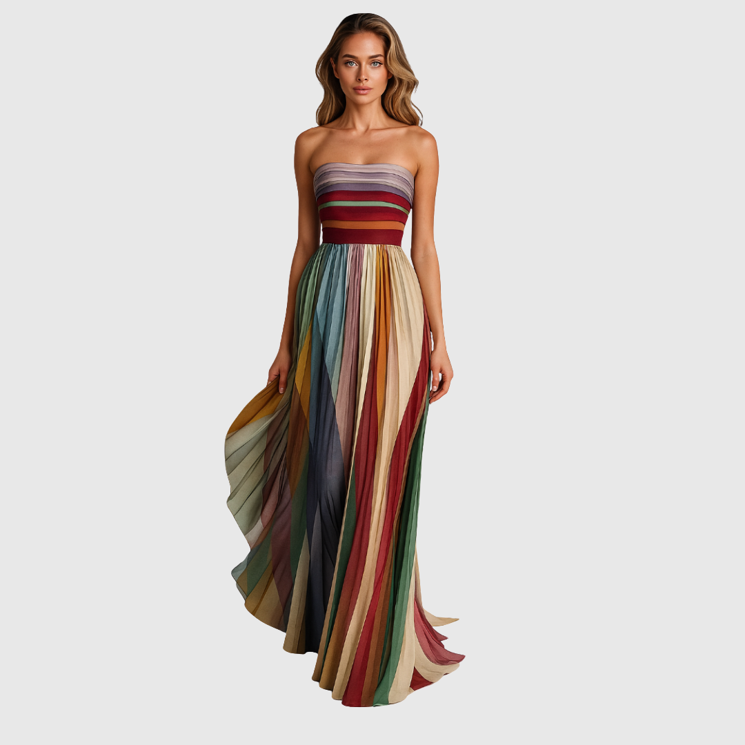 Isola - Chic Strapless Maxi Dress