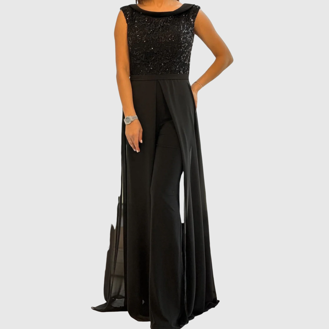 Zoraida - Stylish Sleeveless Formal Jumpsuit Dress