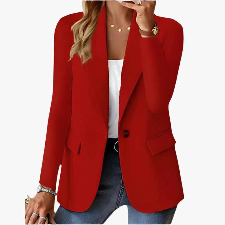 Shana - Women’s Blazer with Notched Lapel and Button Front
