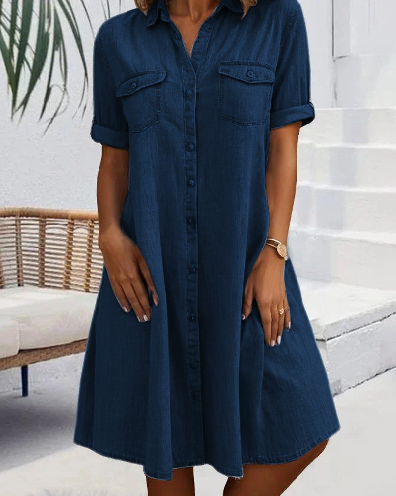 Jennifer - Lightweight Denim-look Dress Women