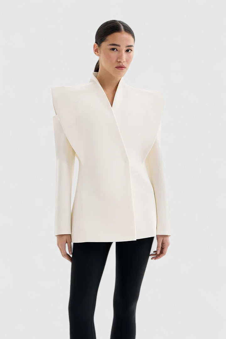 Valeria - Elegant White Blazer