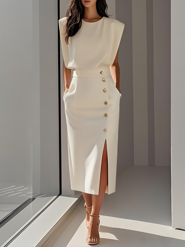 Aspen - Effortless Women Formal Midi Dress