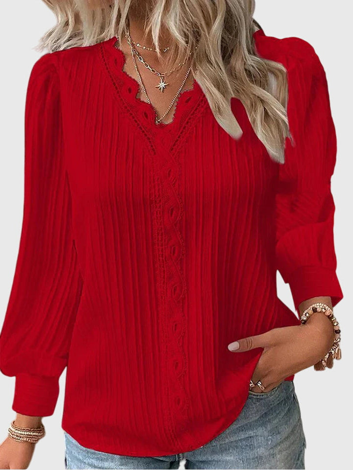 Andrea - Elegant Pullover Spring Blouse
