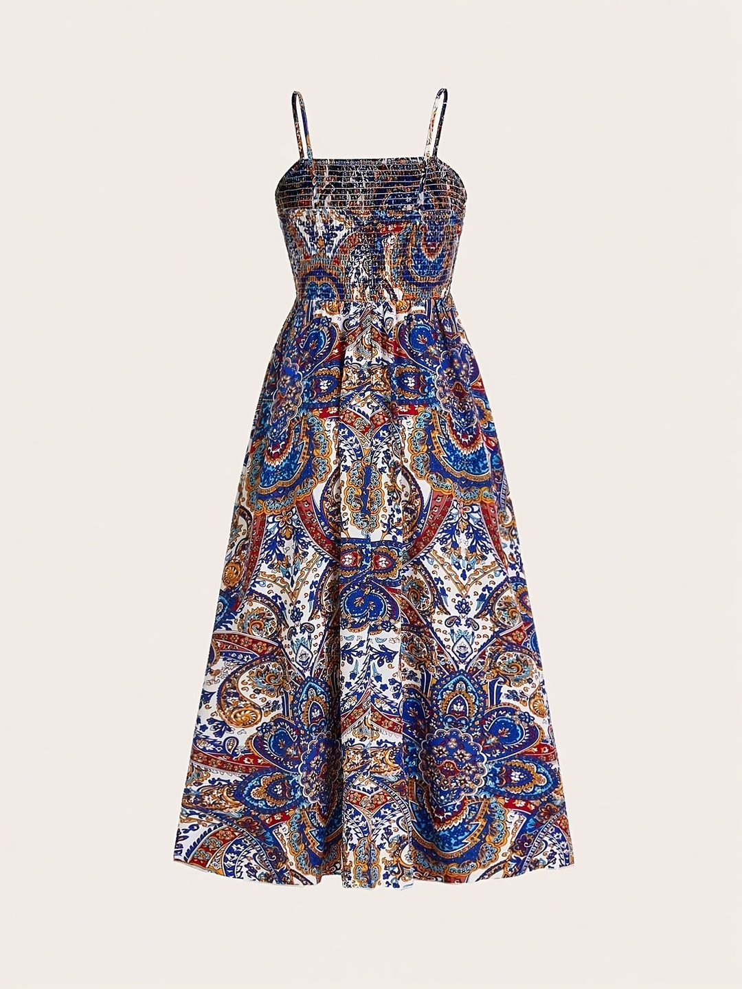 Meli - Casual Spaghetti Suspender Maxi Dress
