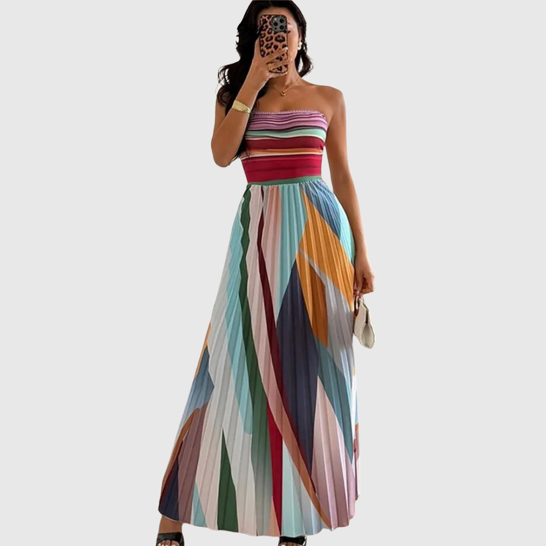 Isola - Chic Strapless Maxi Dress