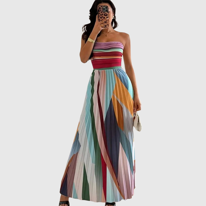 Isola - Chic Strapless Maxi Dress