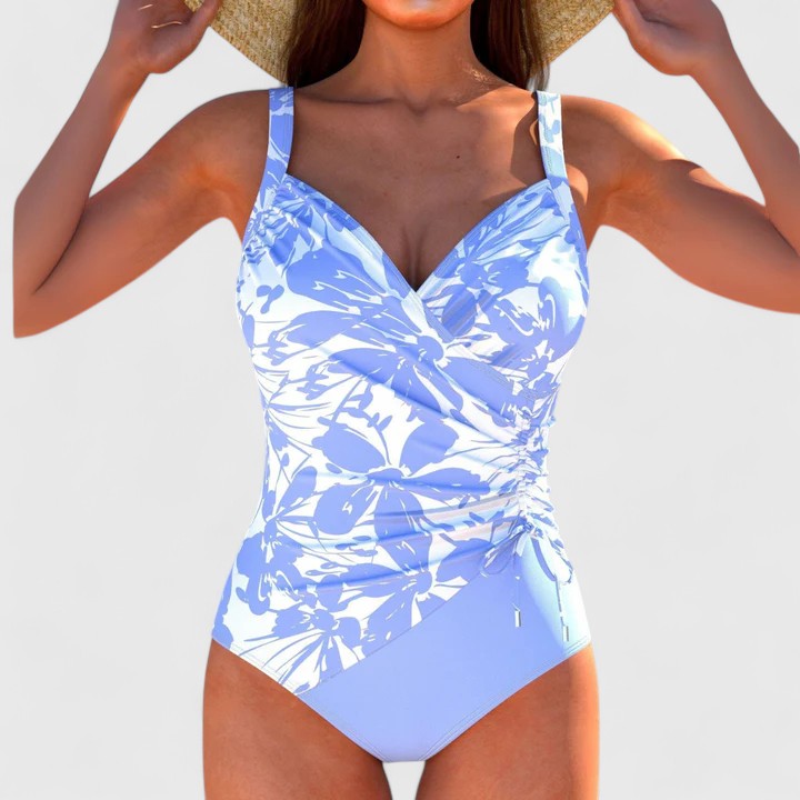 Alice - Modern Printed One-Piece Beach Swimsuit