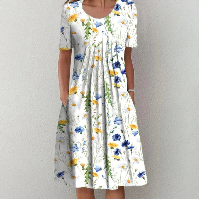 Oly - Elegant Lightweight Floral Dress
