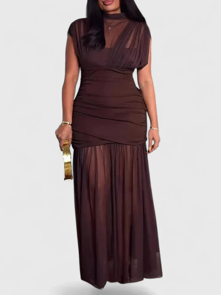 Elyzhera - Elegant Wedding Guest Maxi Dress