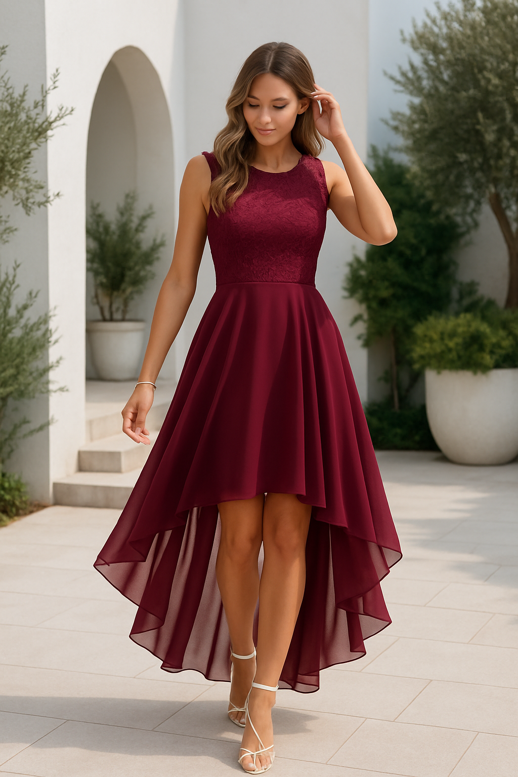 Kaitlyn - Women’s Wedding Guest High-Low Dress