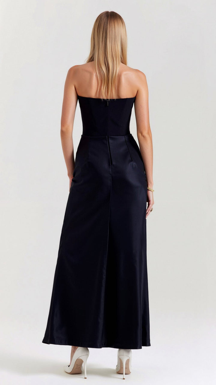 Ana | Women Wedding Guest Strapless Maxi Dress
