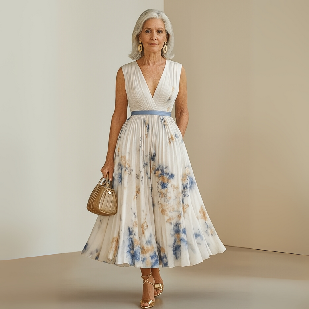 Maureen - Flowy Sleeveless Summer Maxi Dress