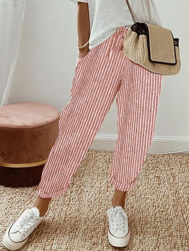 Elga - Stylish Casual Linen Trousers
