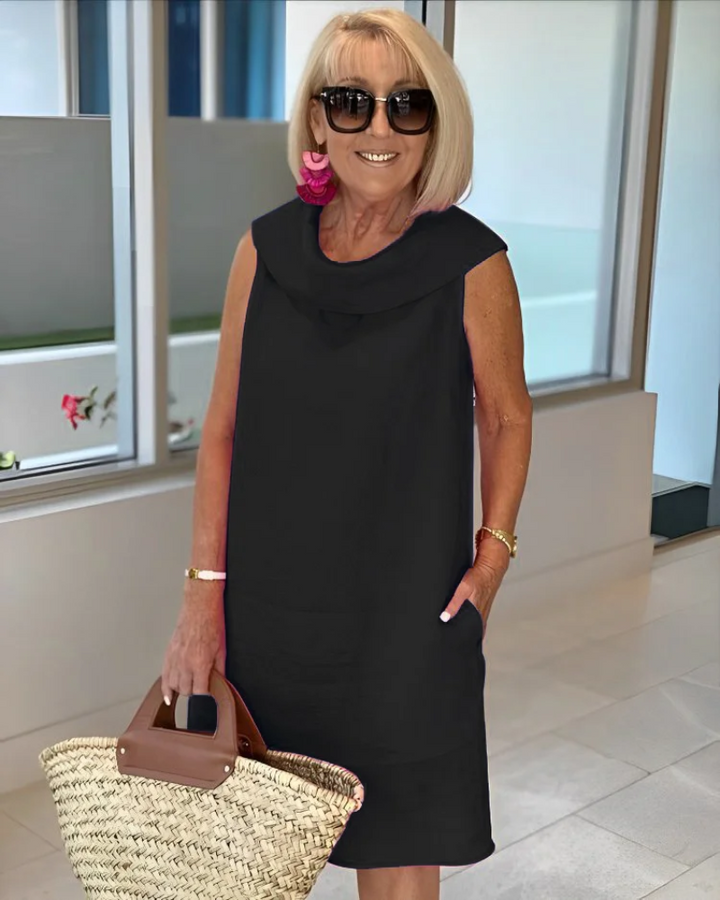 Sherry - Lightweight Summer Dress with Stylish Neckline