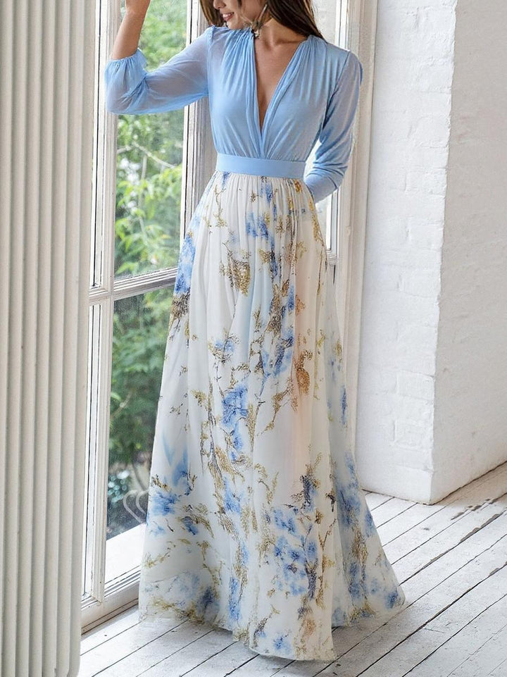 Kelli - Chic Maxi Dress with Dazzling Floral Print