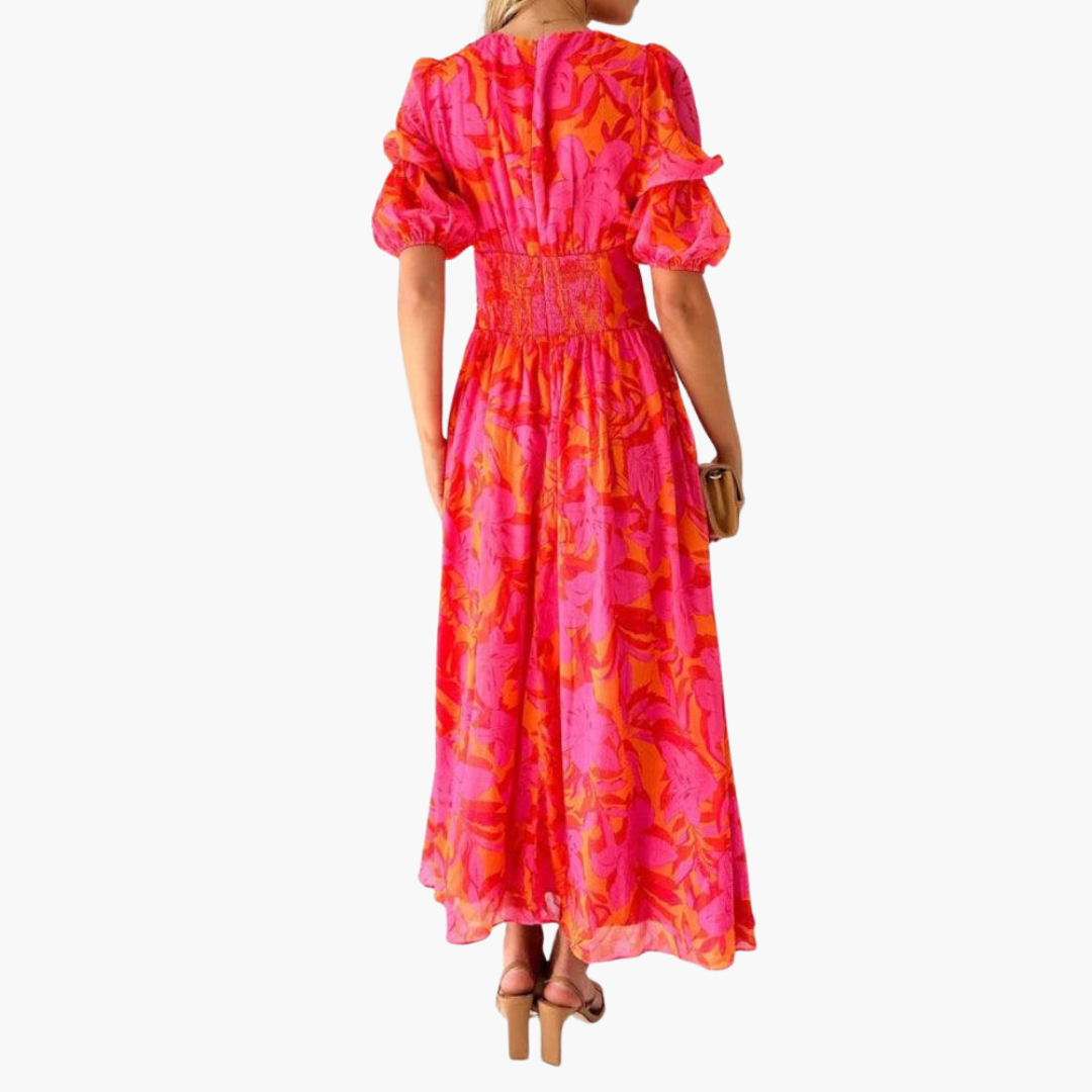 Grace - Elegant V-Neck Maxi Dress for Women