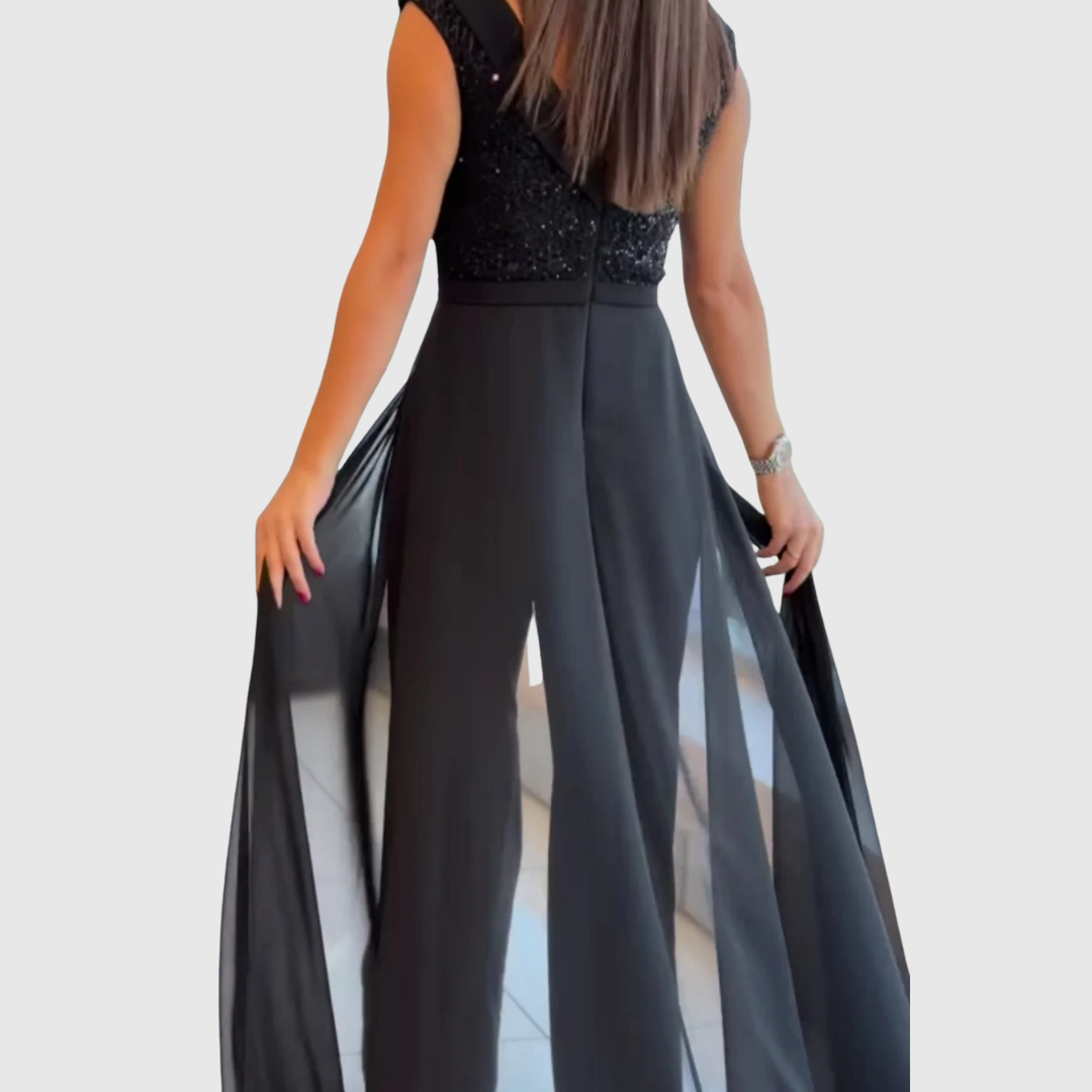 Zoraida - Stylish Sleeveless Formal Jumpsuit Dress
