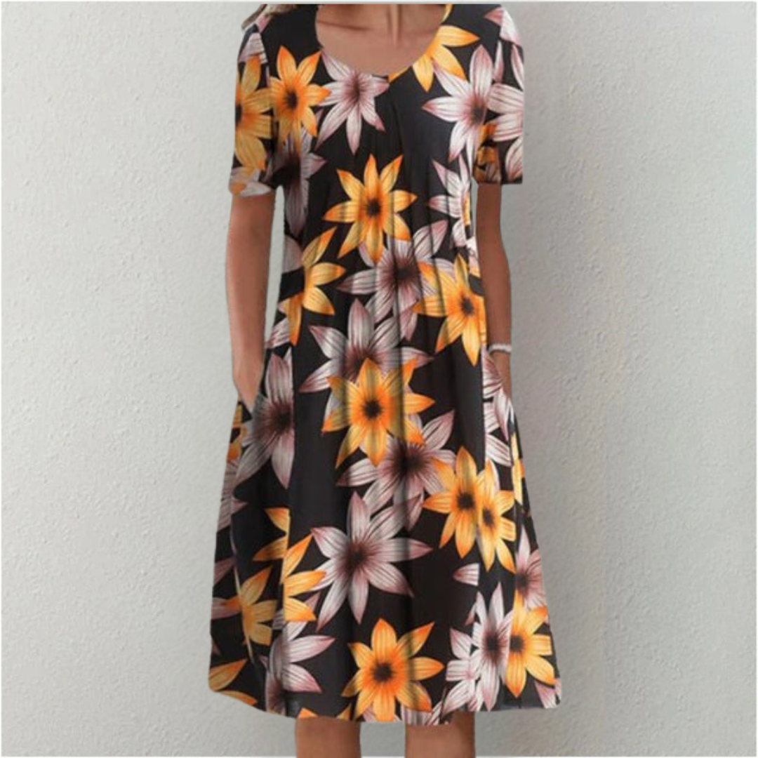 Oly - Elegant Lightweight Floral Dress