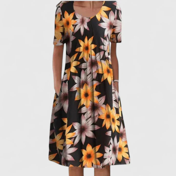 Oly - Elegant Lightweight Floral Dress