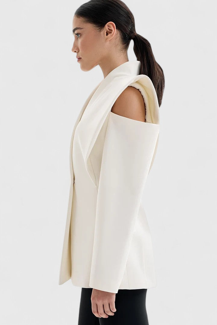 Valeria - Elegant White Blazer